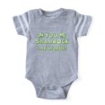 thumbnail image 1 of CafePress - Shamrock My World - Cute Infant Baby Football Bodysuit, 1 of 1