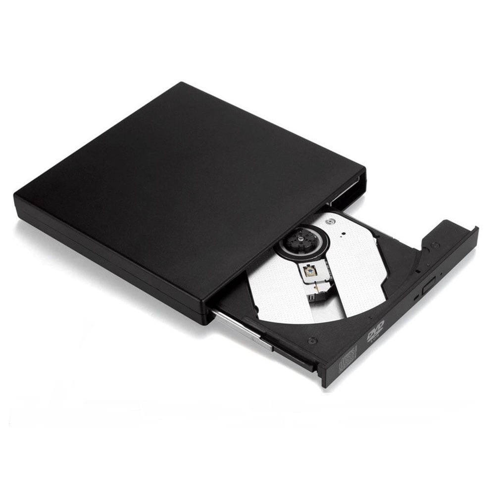 Lecteur DVD Externe USB 2.0 Portable CD DVD +/-RW ROM Player Ultra Slim  Compatible avec Windows MAC OS Desktop, PC