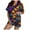 Purple, variant on HNMKIU Women's Summer Shorts Set Casual V Neck Short Sleeve Two Piece Outfit Comfortable Wear Stylish Matching Co Ord Gold,XL