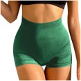 thumbnail image 2 of ABATAB Biker Shorts for Women Lightweight Running Shorts Elastic Waist Ribbed Workout Shorts for Gym Exercise, 2 of 4