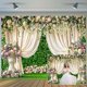 thumbnail image 1 of Telón de fondo floral para boda, pared, cortina blanca, fondo de fotografía para boda, despedida de soltera, compromiso, aniversario, fiesta, decoración de mesa, fotomatón, estudio, 1 of 4