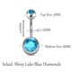 thumbnail image 4 of AceFun - Piercing para ombligo de 0.49 oz, acero quirúrgico, bola colorida, circonita brillante, piercing para ombligo, joyería para mujeres y niñas, 4 of 5