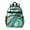 Teal And Gold, variant on Black Marble Gold Wave Pattern Backpack for School,Cute School Bag,Schoolbag with Adjustable Shoulder Straps & Padded Back,15.25"x11.5"x5.25"