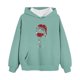 thumbnail image 5 of Cowsor Cute Hoodie for Teen Girls Trendy Bow Print Preppy Hooded Sweatshirts Kids Pullover Long Sleeve School Outfits, 5 of 6