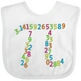 thumbnail image 3 of Inktastic Pi Numbers in Pi Symbol for Pi Day Boys or Girls Baby Bib, 3 of 4