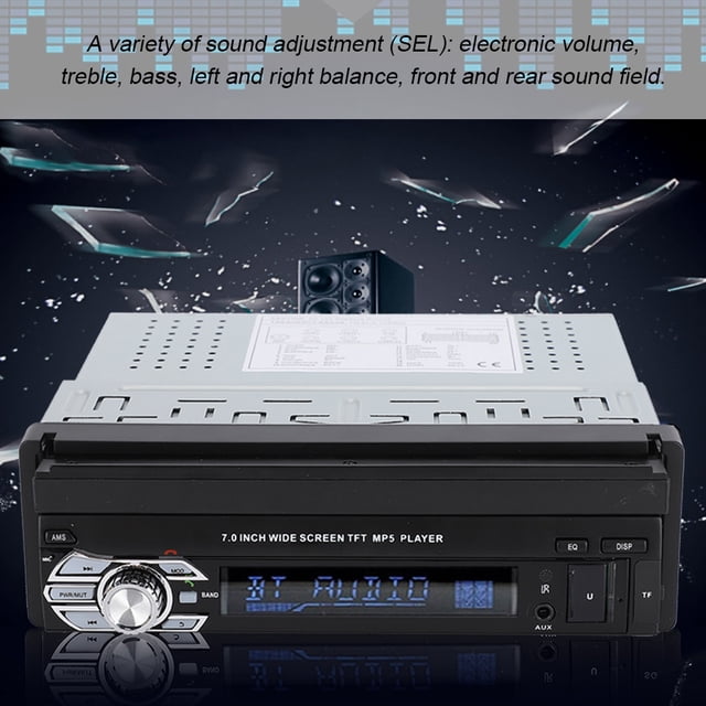 Ccdes Telescópico Solo DIN Bluetooth MP5 Radio de Coche 7 en Pantalla Táctil MP5-SWM9601 Cable
