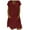 Wine, variant on WMTBSRSW Womens Cotton Linen Midi Dress Summer Solid Color Short Sleeve V-Neck T-Shirt Dresses Plus Size Flowy Beach Dress with Pockets