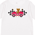 thumbnail image 4 of Inktastic Race Car Racing Bear Animal Boys or Girls Long Sleeve Toddler T-Shirt, 4 of 5
