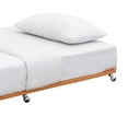 thumbnail image 5 of Kings Brand Furniture Moley Twin Size Metal Trundle - Roll Out Bed Frame (Honey Ginger), 5 of 5