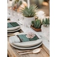 thumbnail image 6 of Cloth Napkins 1 Piece - 20x20 Inches, Green Gray White Washable Reusable Table Napkins, Country Vintage Gradient Wooden Plank Soft & Absortbent Dining Napkin for Party Wedding Hotel Restaurant, 6 of 8