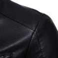 thumbnail image 7 of Fgnfyis Leather Jackets for Men Slim Fit Border Autumn Winter Motorcycle Casual Pu Plus Size Korean Style Mens Jackets Black XXXXL, 7 of 7