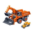 thumbnail image 3 of Vehículo de construcción de juguete, coche de inercia, artículos para fiestas, coche de ingeniería con brazo giratorio naranja, 3 of 9