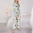 thumbnail image 3 of Kdxio Easter Rabbit Women's Pajama Sets Long Sleeve Button Down Sleepwear Nightwear Soft Pjs Lounge Sets-Large, 3 of 7