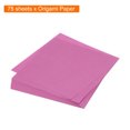 thumbnail image 3 of Unique Bargains 75 Sheets Origami Paper Double Sided 6x6 Inch(15x15cm) Square Sheet for Art Craft Project, Rose Red, 3 of 5