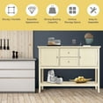 thumbnail image 5 of Costway Sideboard Buffet Table Wooden Console Table w/ Drawers & Cabinets Beige, 5 of 11
