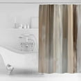 thumbnail image 2 of Brown Grey Shower Curtain, 48" x 72", Abstract Neutral Textured Modern Minimalist Waterproof Bathroom Curtain Washable Shower Curtain Set with 12 Hooks, 2 of 6
