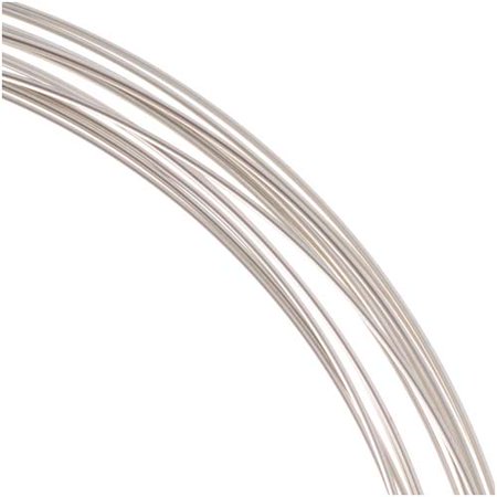 - Beadsmith Non-Tarnish Silver Plated Copper Half Round Craft Bead Wire 18Ga (12Ft)