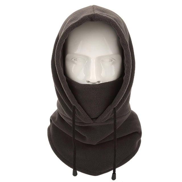 Gorro Bufanda Calentador Cuello Capucha Pasamontañas Forro Polar Al Viento para Mujeres Y Hombres