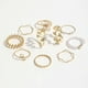 thumbnail image 5 of 10 anillos para mujer y niña, estilo vintage, con cadenas para unir los dedos. Conjunto de anillos de diferentes tallas., 5 of 8