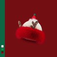 thumbnail image 2 of XIAOCHA Women’S Reindeer‑Horn Beanie，Fur‑Trim Fall‑Winter Outdoor Toque,White, 2 of 7