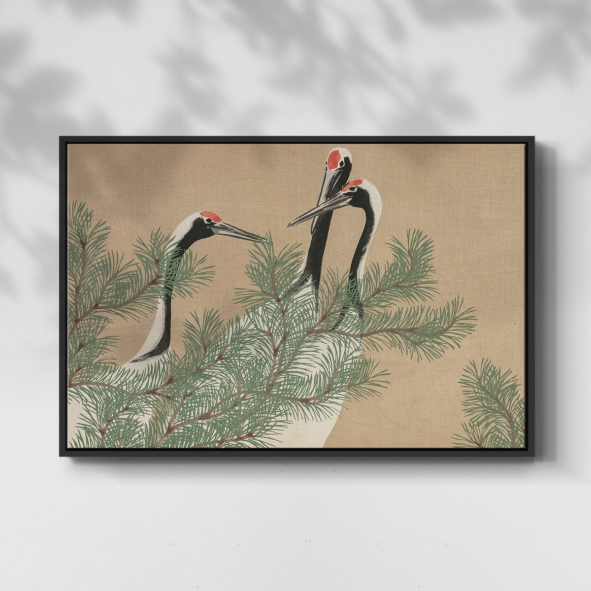 Vintage Landscape-MXVII By Wexford Home Framed in Black Wood Gallery Wrapped Canvas 17 in. x 25 in.