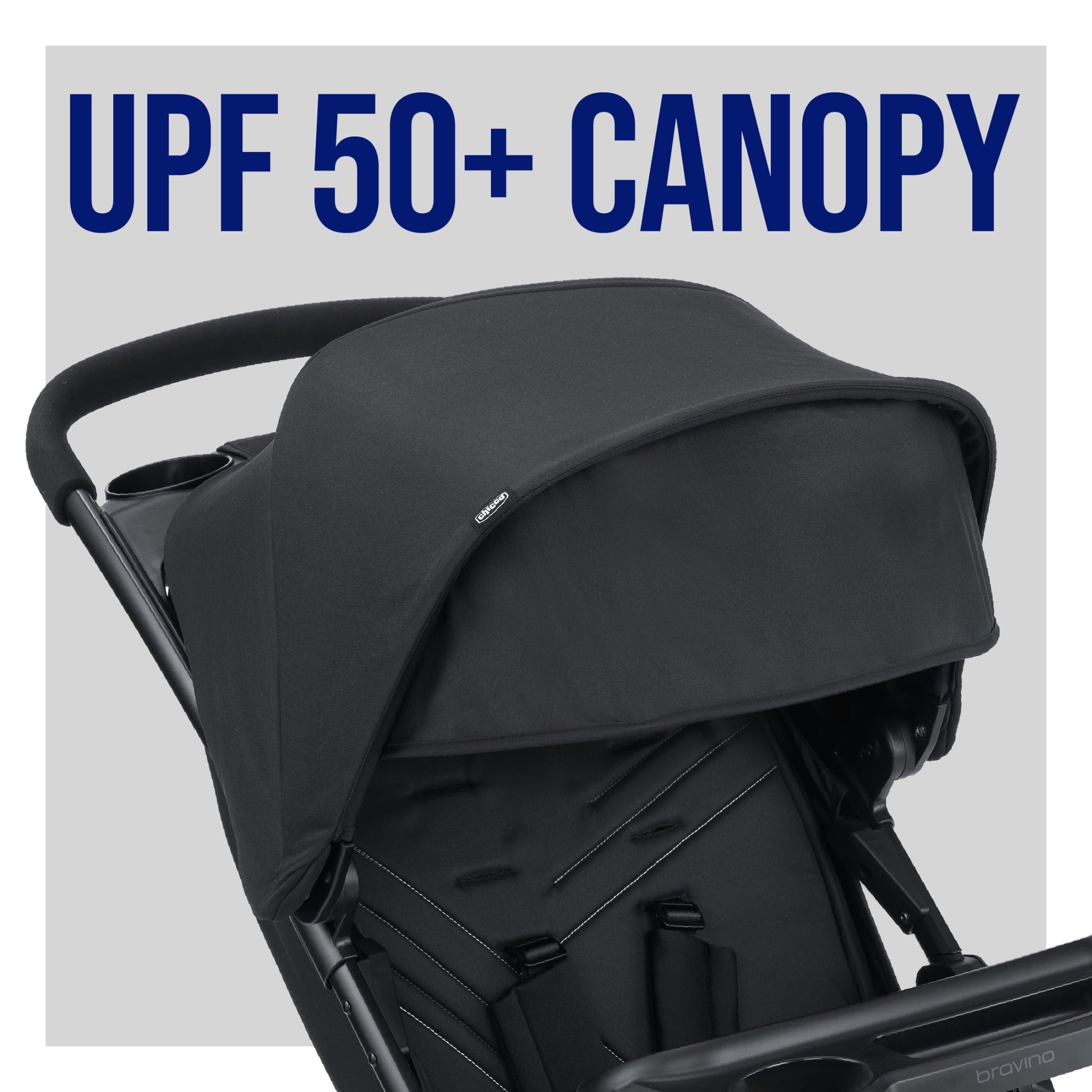 Chicco Bravino Travel System with Bravino Lightweight Stroller and KeyFit 30 ClearTex Infant Car Seat and Base, One-Hand Fold, UPF 50+ Canopy, Infant Car Seat for 4-30 lbs. - Moss (Green)