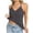 Gray, variant on YODETEY Women’s Tank Tops,Womens Sleeveless Ribbed Knit V-Neck Halter Camisole Tank Top,Khaki,Size M
