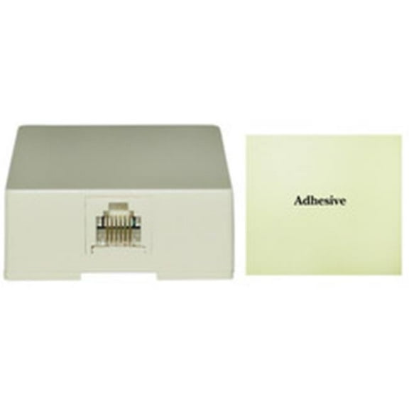 Cable Wholesale 301-1K-W 1 Port Keystone Wall Plate, Single Gang - White