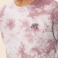 thumbnail image 5 of Dalix UFO Embroidered Washed Crewneck Sweatshirt Long Sleeve Fleece Cotton Mens in Tie Dye Pink M Medium, 5 of 5