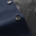 thumbnail image 4 of SWSMCLT Men's Long Sleeve Casual Jackets & Coat Button Down Single Breasted Windbreaker Lightweight Slim Fit Fall Top Winter Mock Neck Fashion Navy Small, 4 of 5