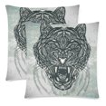 thumbnail image 2 of MKHERT Tiger Throw Pillowcase Pillow Cover Cushion Couver 18x18 inch, Set of 2, 2 of 3
