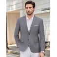 thumbnail image 3 of COOFANDY Mens Two Button Blazer Jacket Big and Tall Formal Business Suit Jackets, 3 of 6