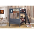 thumbnail image 2 of Pivot Direct PD-1845-TTB Lonestar Twin over Twin Size Bunk Bed - Blue, 2 of 2