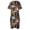 thumbnail image 4 of Vestido holgado con bolsillos para mujer elegante vestido de fiesta para mujer verano, 4 of 6