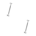 thumbnail image 2 of Youkk Stainless Steel Closed Body Turnbuckle Jaw Wire Rope Fork Screw Rigging Silver M6 2Set, 2 of 6
