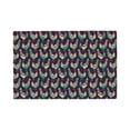 thumbnail image 2 of Rocae Bohemian Chicken Printed Heat Resistant Place Mats,Classic Hemstitch Cloth Fabric Placemats Imitation Linen Place Mat Table Mats 18x12 inch, 2 of 9