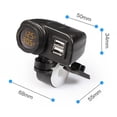 thumbnail image 3 of Mosiee 12V/24V Bike Usb Phone Charger Adapter For Qc3.0 With On/Off Switch Voltmeter, 3 of 7