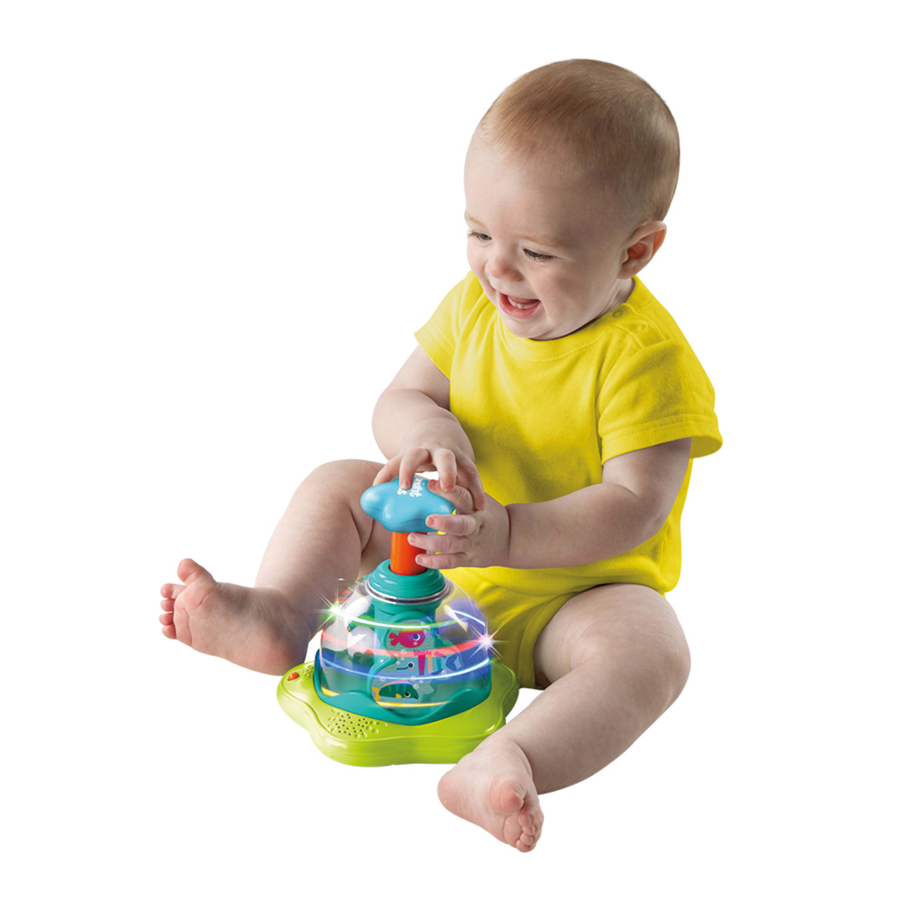 Bright Starts Press and Glow Spinner Electronic Learning Toy - image 5 of 10