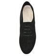 thumbnail image 4 of Women Shoes Lace Up Flats Almond Toe Tassel Boyfriend Oxford Style MASIE-51 Suede Black 9, 4 of 4