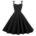 thumbnail image 2 of 2025 Clearance Items under $5 asdoklhq Womens Plus Size Clearance Dresses,Women's 1950s Retro Dress Short Sleeve Vintage Swing Dress, 2 of 9