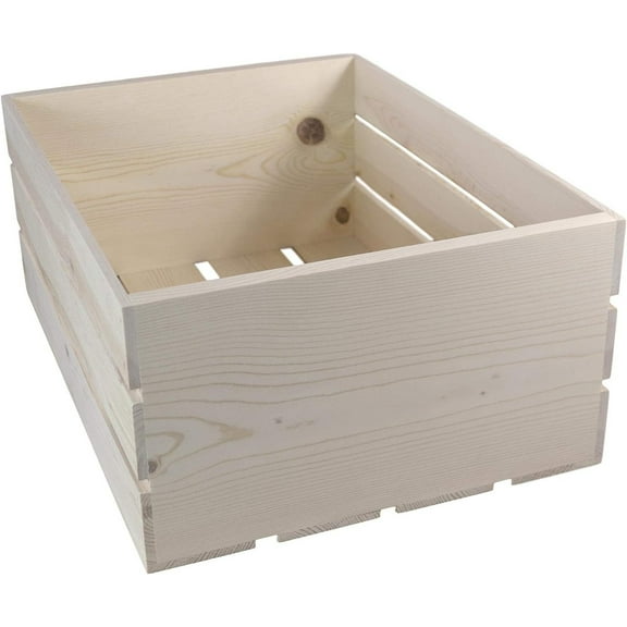 Wooden Crate, 22x16.25x9.25 Inches Outside Dimensions