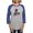 Heather/Blue, variant on CafePress - Power Rangers Who's The D Women's Baseball T Shirt - Womens Baseball Tee