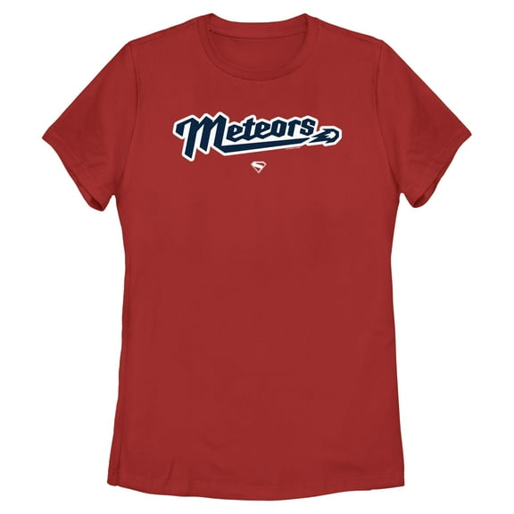 Womens Superman Meteors Logo T Shirt