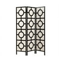 thumbnail image 2 of Monarch Specialties Folding Screen - 3 Panel" Circle Design "-Frame:Black, 2 of 2