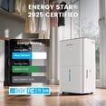 thumbnail image 3 of Waykar 80 Pint Dehumidifier, Auto Defrost for Cold Weather, Basement, Crawl Space, RV & Clothes Drying, 5,000 Sq Ft(25 Pint DOE), 3 of 14