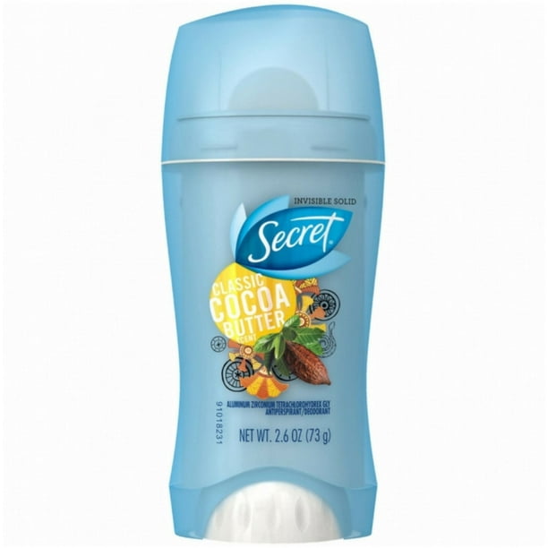 Secret Classic Cocoa Butter AntiPerspirant Deodorant, 2.60 oz (Pack