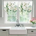 thumbnail image 4 of St Patrick's Day Balloon Curtains for Bedroom/Front Door/Bathroom, Spring Leaves Green Botanical Flowers Plants Tie Up Curtains 63 Inch Length Kitchen Curtains Shades for Windows 46"x63", 4 of 8