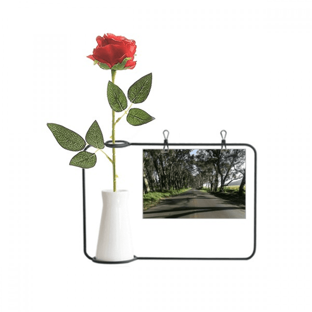 Green Forestry Science Nature Scenery Artificial Rose Flower Hanging Vases Decoration Bottle