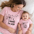 thumbnail image 2 of Mom and Baby Shirt, I Made A Wish I Came True Matching Family Shirts, Cute Dandelion Mom Gift, Birthday Gift for Mom and Baby, 2 of 7