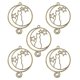 thumbnail image 3 of 5 piezas de marcos huecos para colgantes con forma de gato y perro, engastes de resina para hacer joyas----1--Código de producto 69114 1, 3 of 4